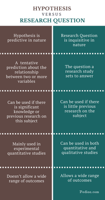 Hypothesis vs Research Questions